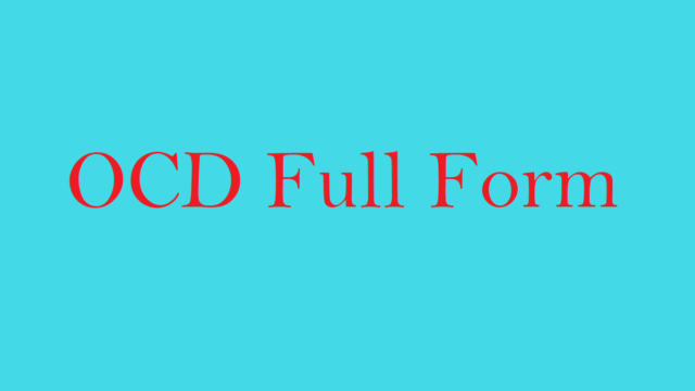 OCD Full Form