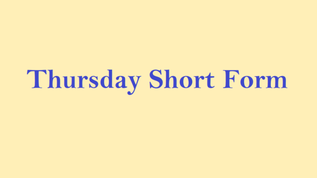 Thursday short form