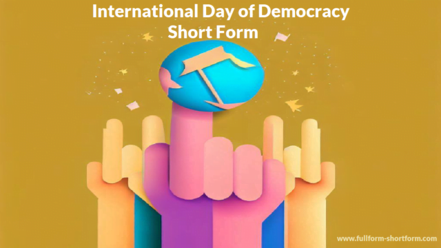 International Day of Democracy Short Form