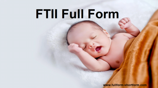 FTII Full Form